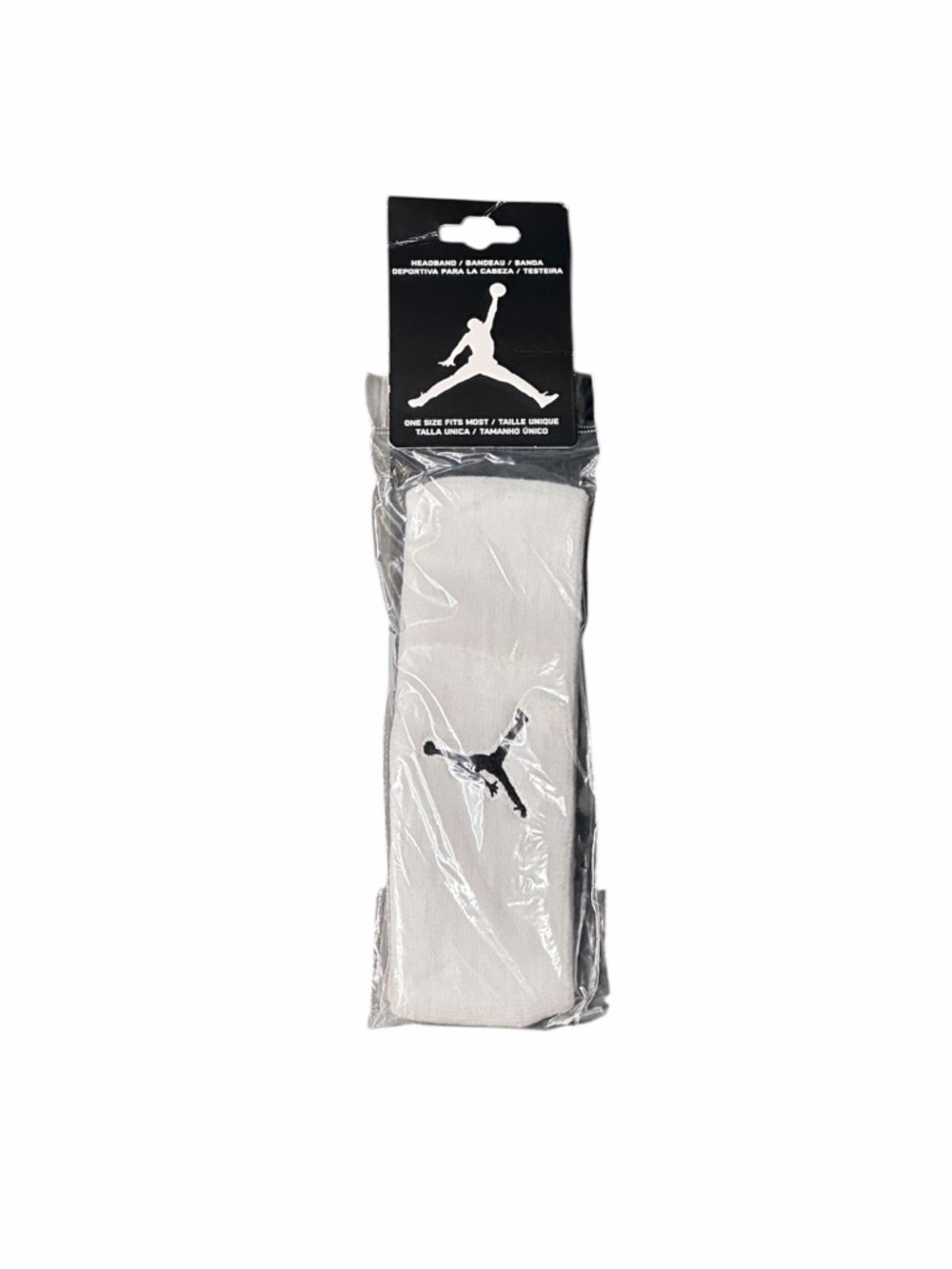Jordan White and Black Crew Athletic Socks with Jumpman Logo